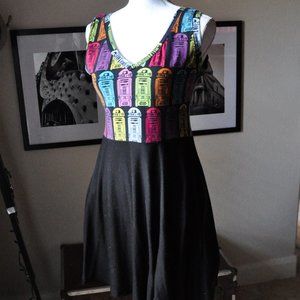 Handmade Rainbow R2D2 Dress with Pockets